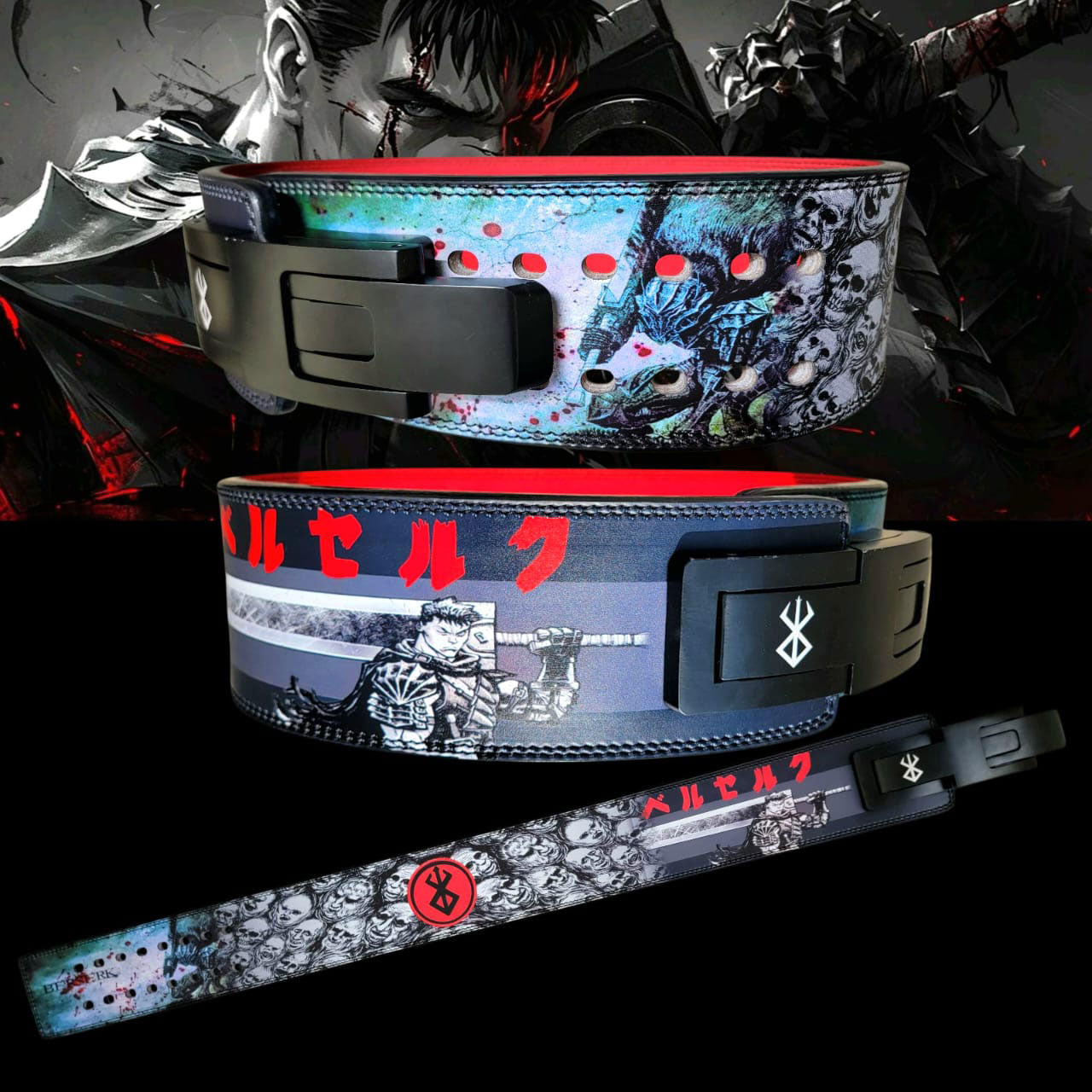 Berserk Themed Weightlifting Belt