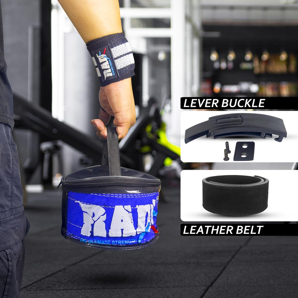 Jet Black Lever Lifting Belt