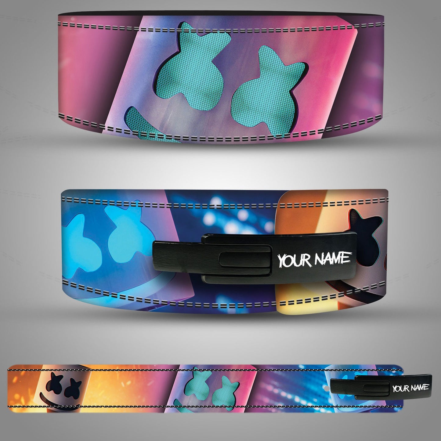 Marshmello Inspired Custom Weightlifting Belt