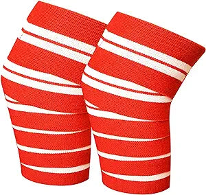 RAD 1 Pair Heavy Duty Knee Wraps for Power-Lifting/Bodybuilding, Gym