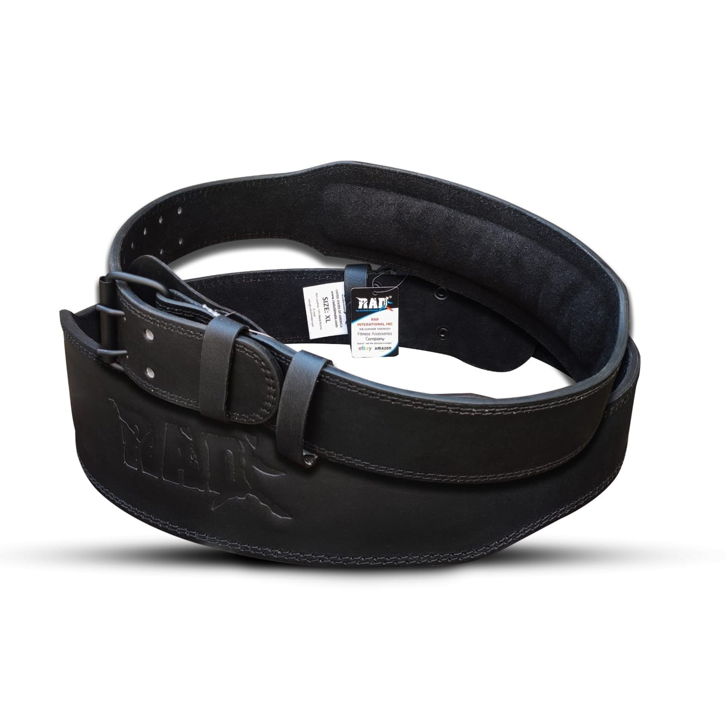 RAD Leather Belt 4inch Gym Power Heavy Duty Weight Lifting
