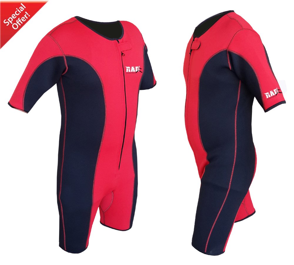 Red Neoprene Sweat Suit