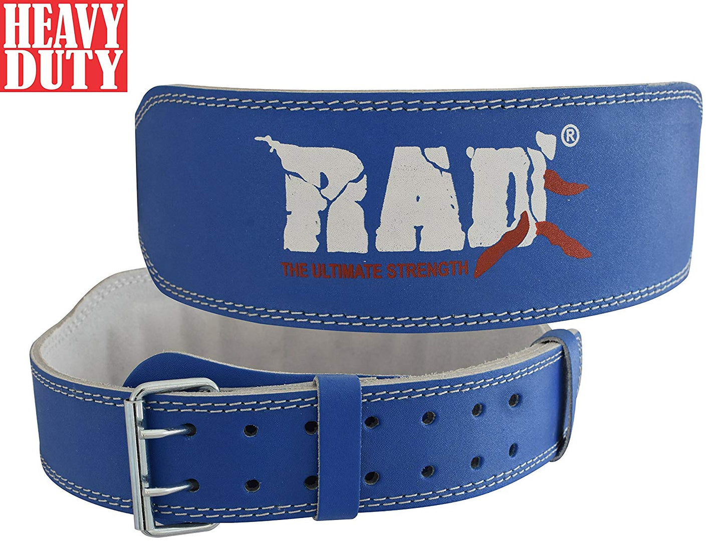 RAD Leather Belt 4inch Gym Power Heavy Duty Weight Lifting