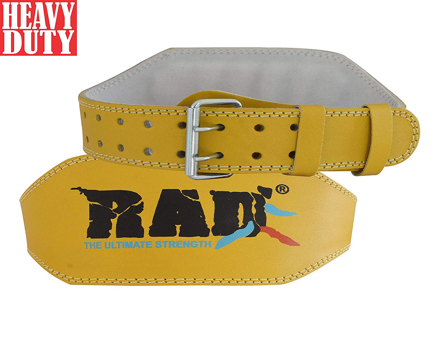 RAD Leather Belt 4inch Gym Power Heavy Duty Weight Lifting