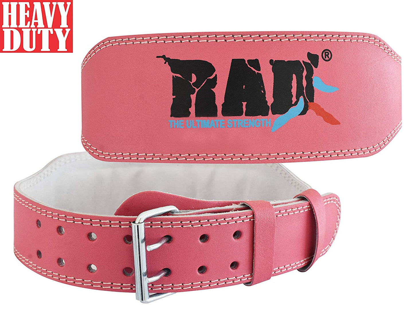 RAD Leather Belt 4inch Gym Power Heavy Duty Weight Lifting