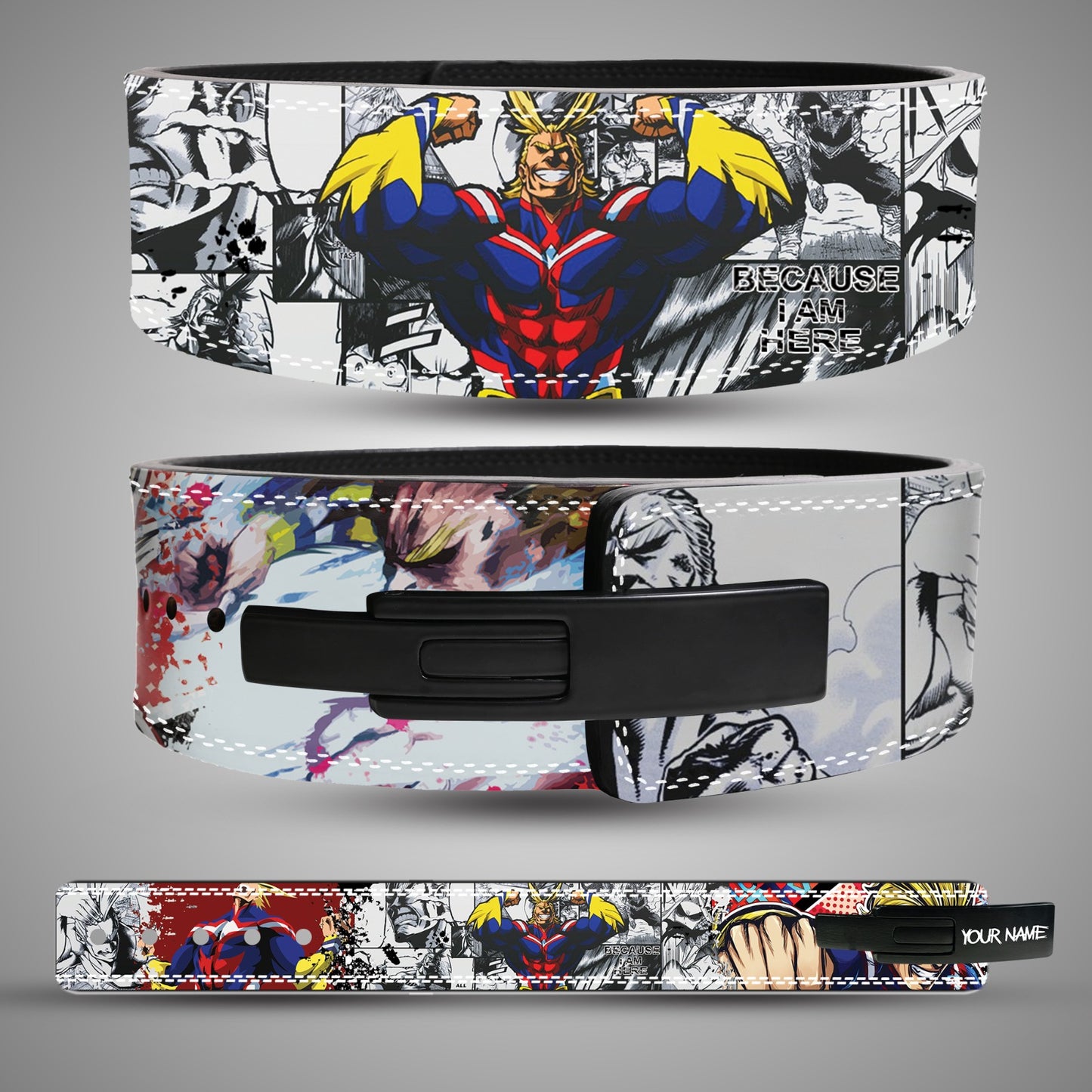 All Might Gym Belt with Anime Hero Design