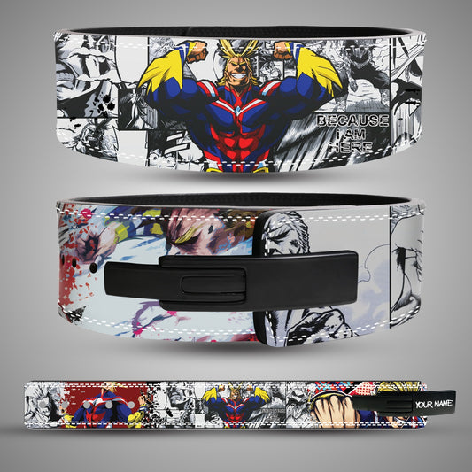 All Might Gym Belt with Anime Hero Design