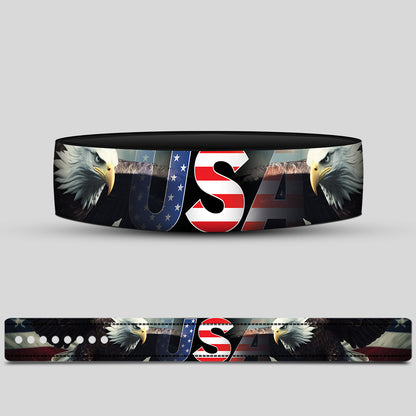 Custom American Flag Weightlifting Lever Belt