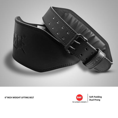 6inch Black Weight lifting belt 