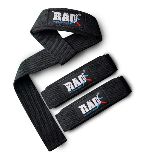 Black Lifting Straps – Heavy Duty Wrist Support for Weightlifting, Deadlifts & Strength Training