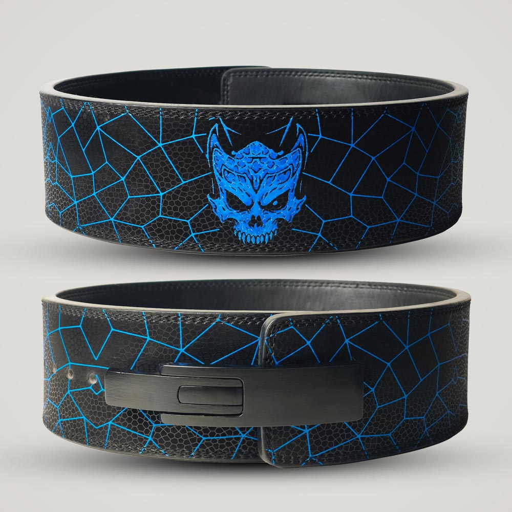 Blue Skull Weightlifting Belt