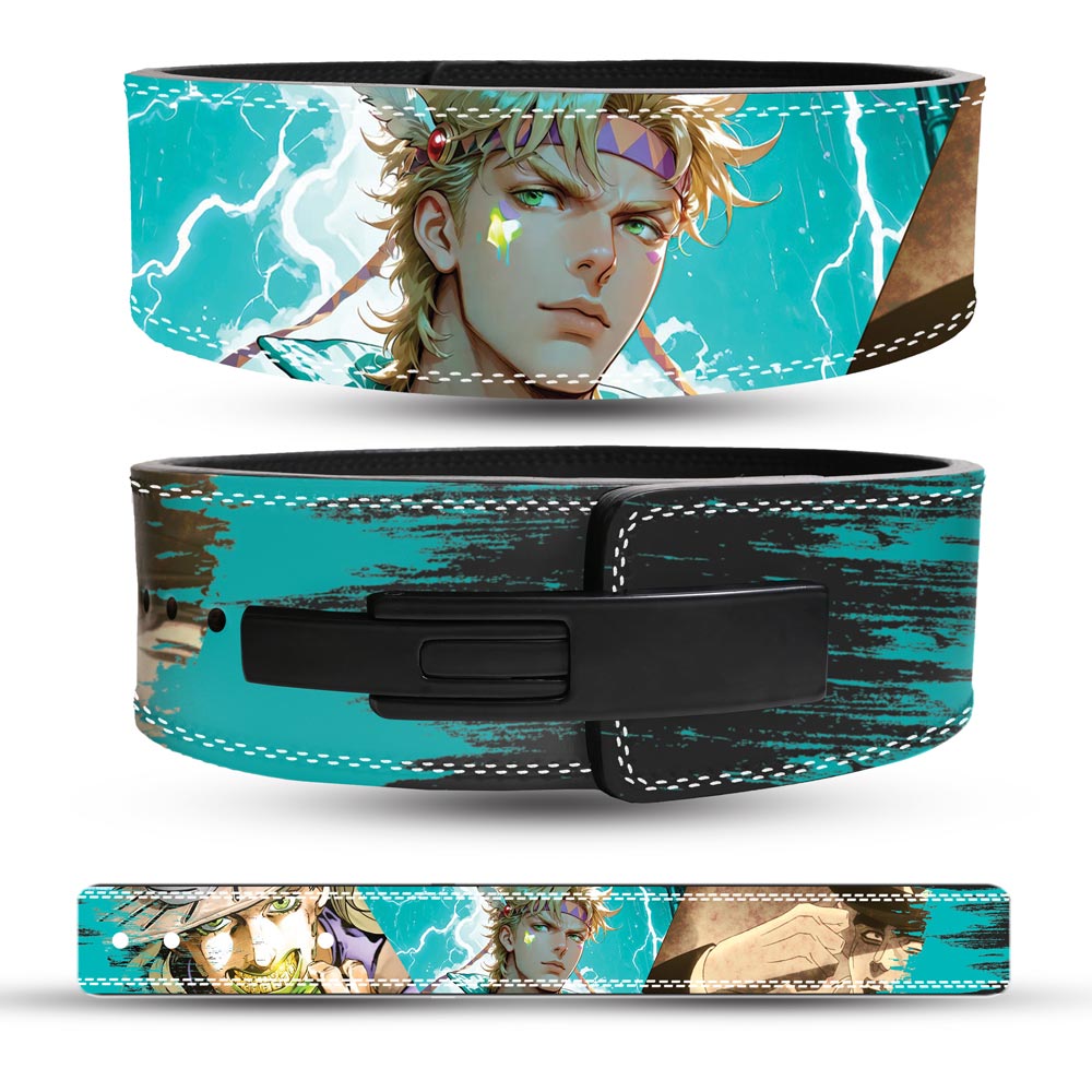 Caesar Anthonio Zeppeli Jojo Custom Anime Weightlifting Lever Belt