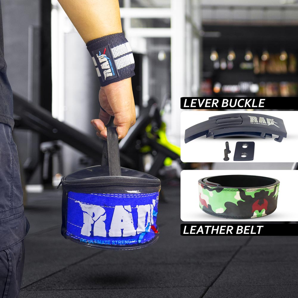 Camo weight lifting belt Packing Image