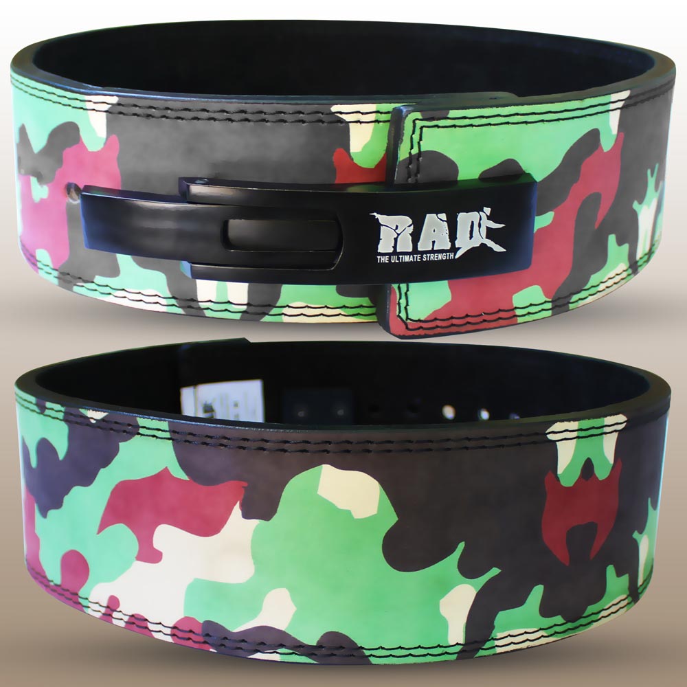 Green Camo Weight Lifting Belt