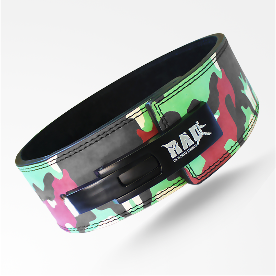 Camo Green lever lifting belt