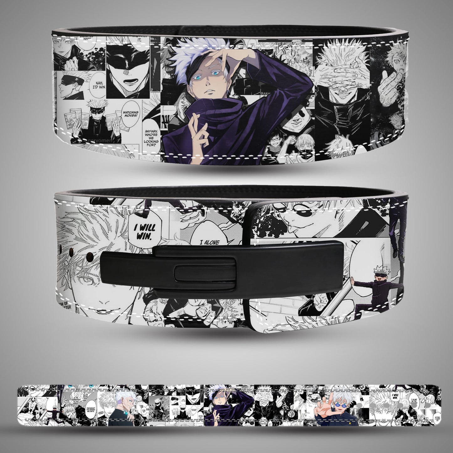 Custom Gojo Satoru weightlifting belt