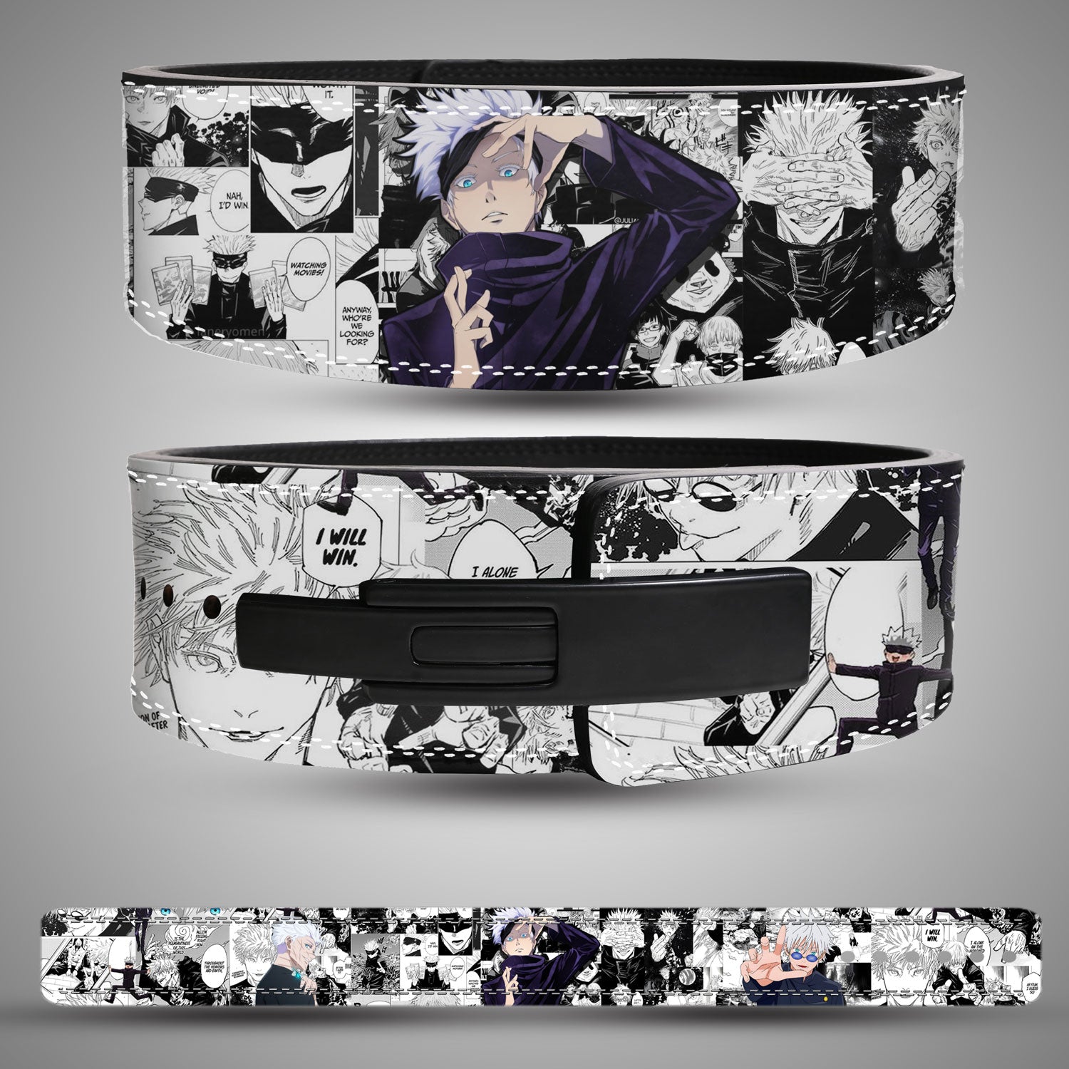 Custom Gojo Satoru weightlifting belt