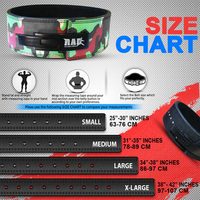 lifting belt Size Chart