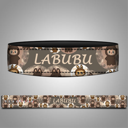 Weightlifting Belt with 'LABUBU' branding on a gray background