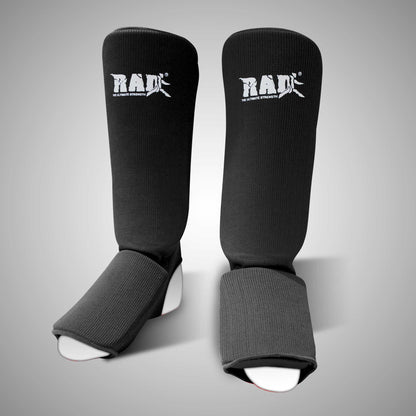 RAD MMA Shin Instep Foam Pad Support Boxing Leg Guards Foot Protective Gear Kickboxing