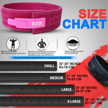 lifting belt Size Chart