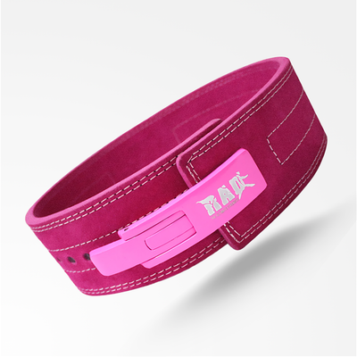 Pink Lever Leather Lifting Belt - RAD