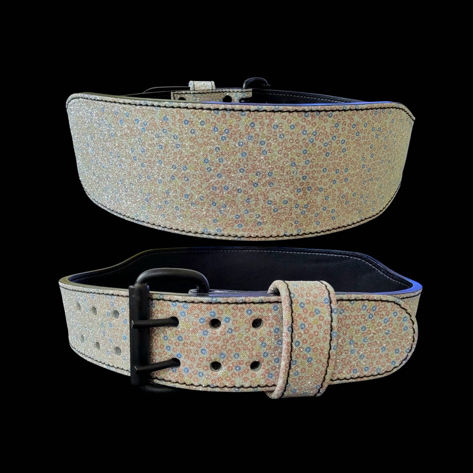 Shiny Gold Weightlifting Belt