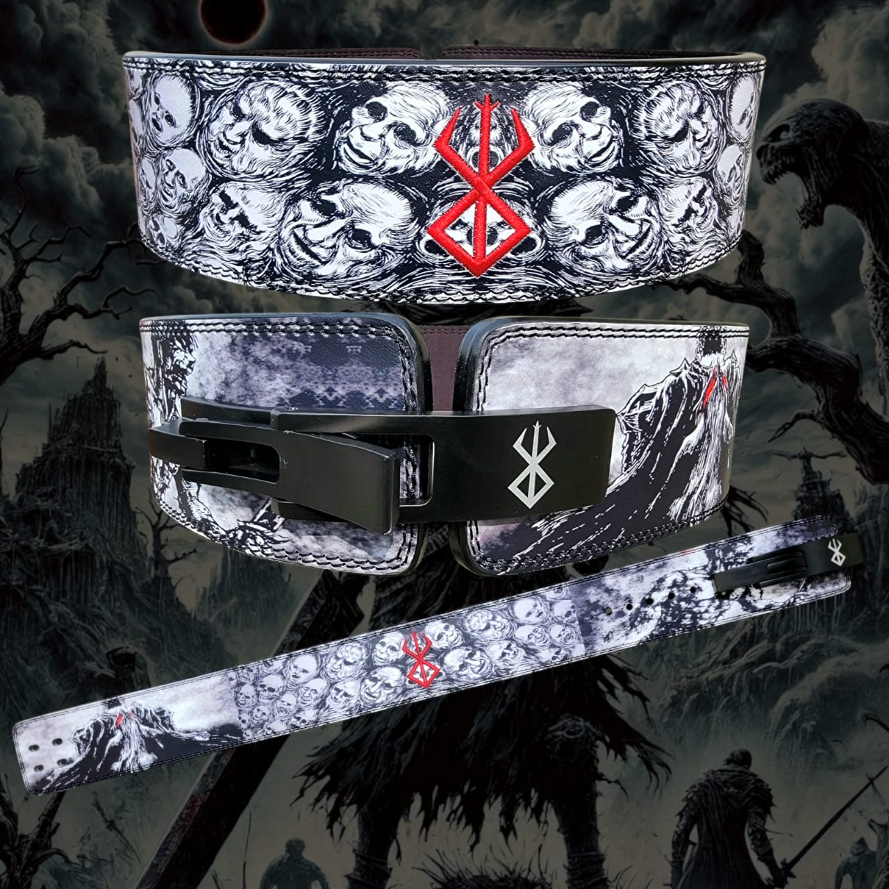 Skull Weight lifting belt