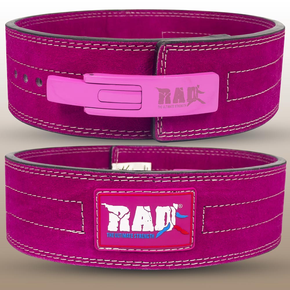 Pink Weight lifting Lever Belt