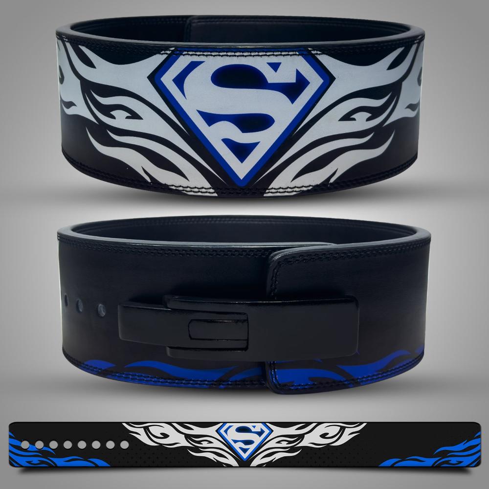 White Super Man Lifting Belt