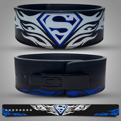 White Super Man Lifting Belt