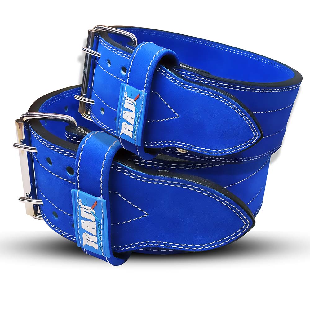 10mm Double Prong Workout Belts - Blue