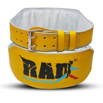 Yellow 6inch Weight lifting belt 
