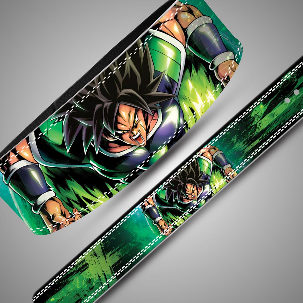 Broly green grunge Lifting belt