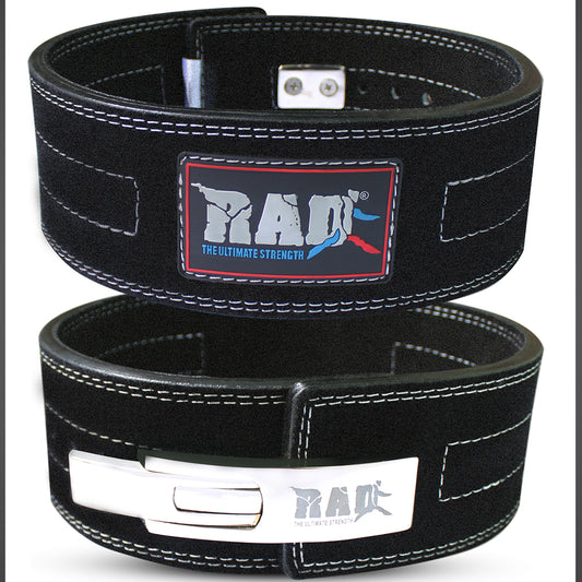 Black 10mm Lever Weight Lifting Belts - RAD