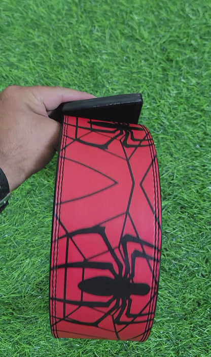 Red Spiderman Weightlifting belt Video