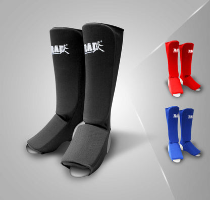 RAD MMA Shin Instep Foam Pad Support Boxing Leg Guards Foot Protective Gear Kickboxing