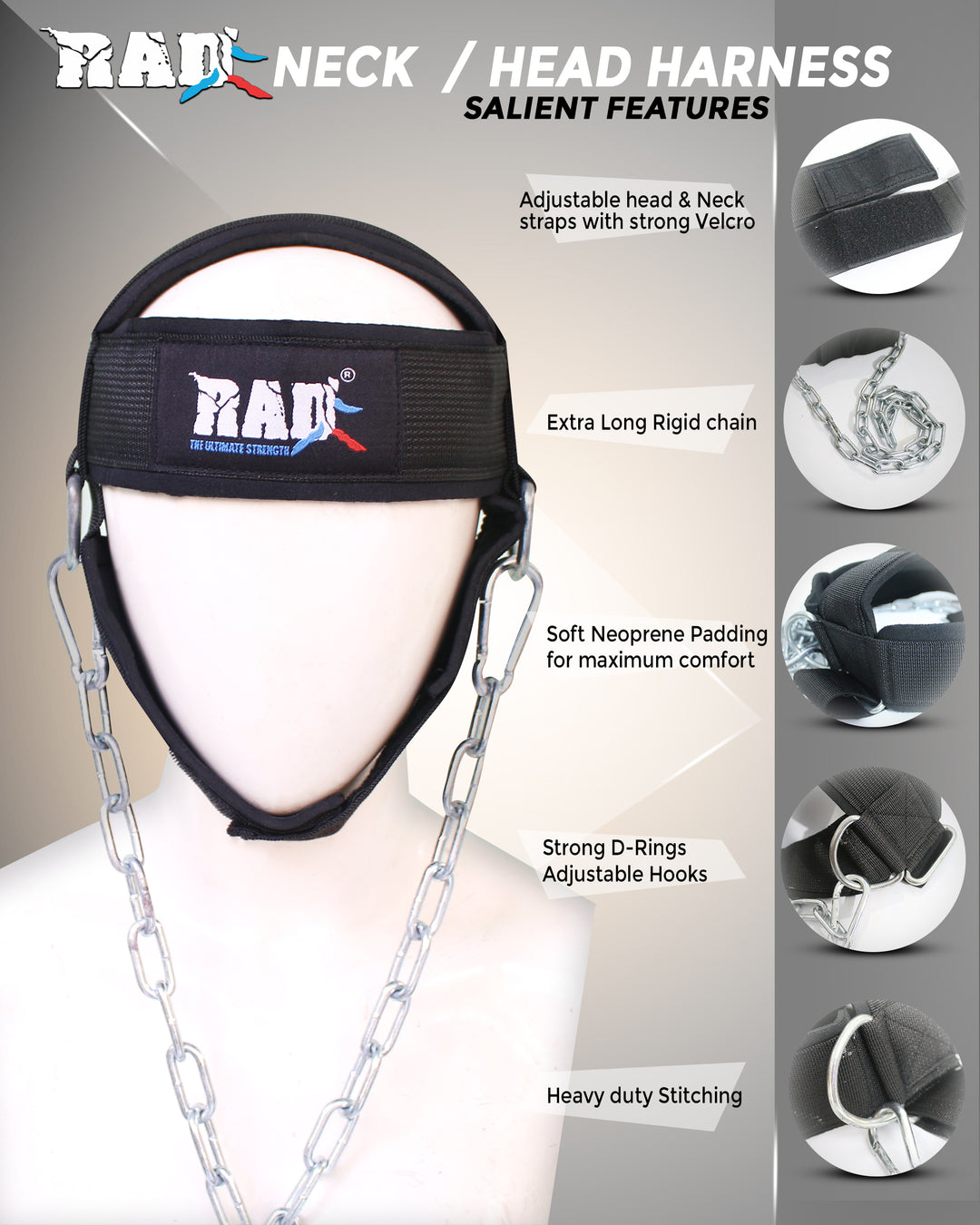 Head Harness for Resistance Training Neck Exercise – RAD Ultimate