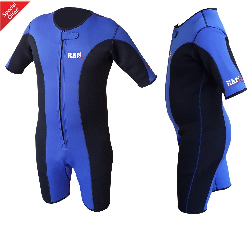 Blue Neoprene Sweat Suit 