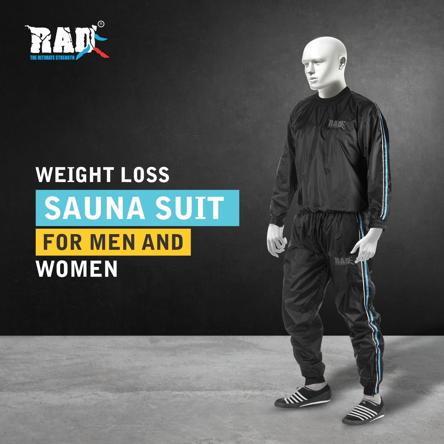 X-Large, Red) - RAD Sweat Suit Sauna Exercise TrackSuit Fitness Weight loss  Slimming Boxing Gym With Hood : Buy Online at Best Price in KSA - Souq is  now : Sporting Goods
