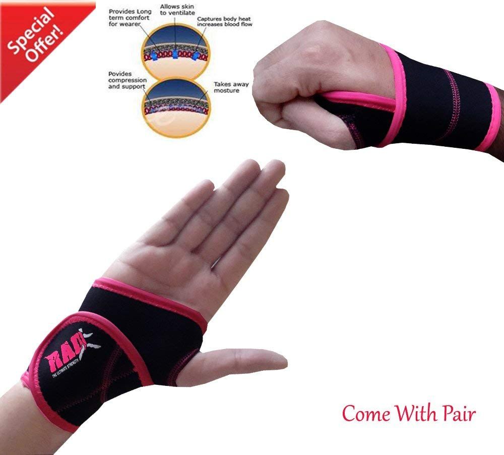 RAD One Pair Neoprene Wrist Thumb Brace Support Gym Weightlifting